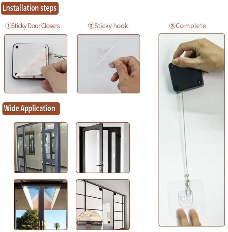 Punch Free Automatic Door Closer