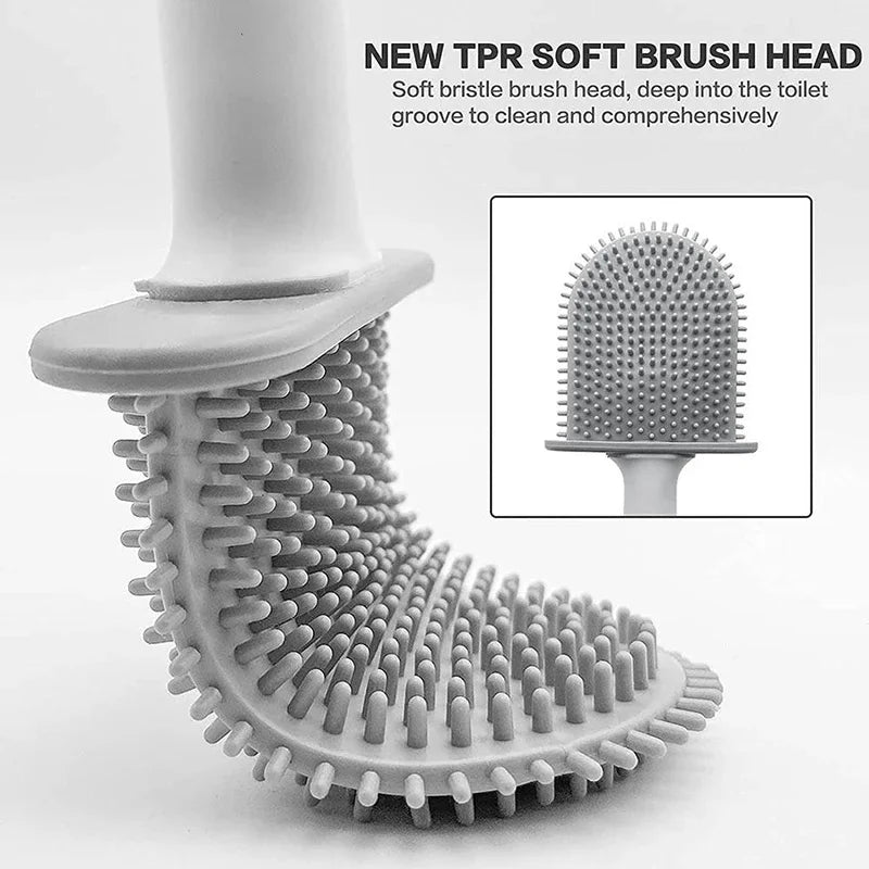 Mountable Flexible Toilet Brush